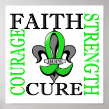 Fleur De Lis 3 Non-Hodgkin's Lymphoma Posters