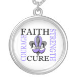 Fleur De Lis 3 Stomach Cancer Jewelry