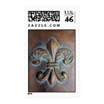 Fleur De Lis, Aged Copper-Look Printed stamps