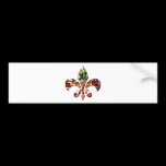 fleur-de-lis : Amazing Red Sparkle Design bumper stickers