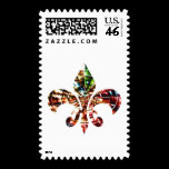 fleur-de-lis : Amazing Red Sparkle Design stamps