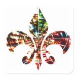 fleur-de-lis : Amazing Red Sparkle Design Sticker