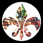 fleur-de-lis : Amazing Red Sparkle Design stickers