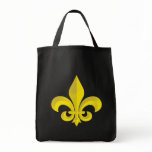 Fleur De Lis Art Gold Tote Bags