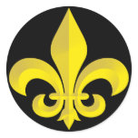 Fleur De Lis Art Gold stickers