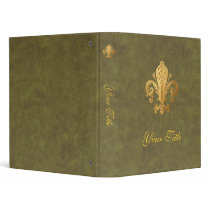 Fleur-de-lis 3 Ring Binder
