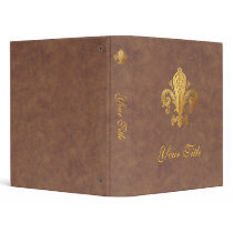 Fleur-de-lis 3 Ring Binders