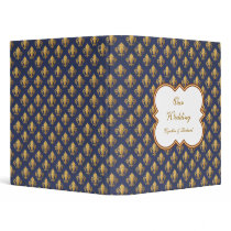 Fleur-de-lis Vinyl Binder