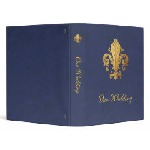 Fleur-de-lis Vinyl Binder