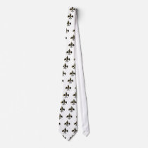 Fleur de Lis/black + gold Ties