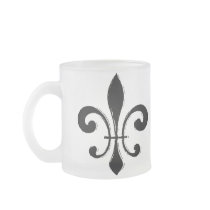 Fleur De Lis, Black mugs
