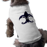 Fleur de lis blue/silver doggie t shirt