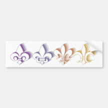 Fleur de Lis Bumper Sticker