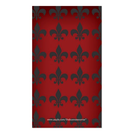 Fleur de lis Business Card (back side)