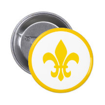 Fleur de Lis Button