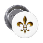 Fleur De Lis Button