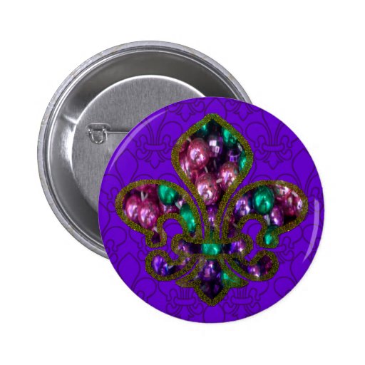 Fleur de Lis button Zazzle