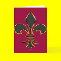 Fleur-de-lis Card cards