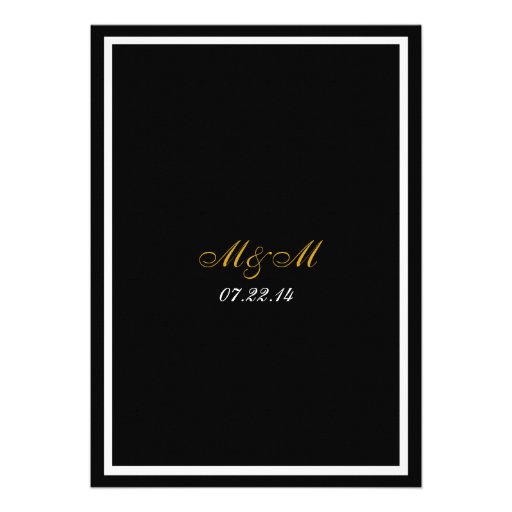 Fleur de Lis Casual Wedding Invite