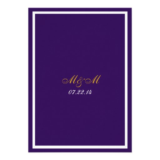 Fleur de Lis Casual Wedding Personalized Invites