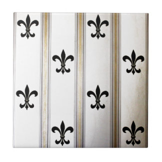 Fleur-de-Lis Ceramic Tile