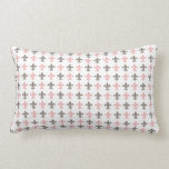 Fleur de Lis Chic Pink Gray pillows