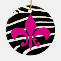 Fleur De Lis Christmas Ornaments