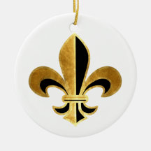 Fleur de lis christmas ornaments