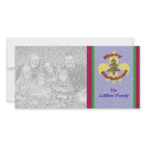 Fleur de Lis Christmas Tree Photo Card
