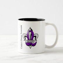 Fleur De Lis Crohn's Disease Hope Mug