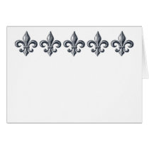 Fleur de lis customizable note or greeting card cards