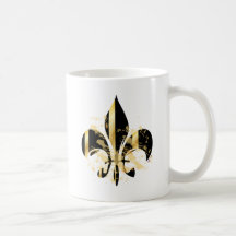 Fleur de Lis, customizable text Coffee Mug
