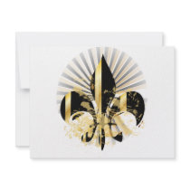 Fleur de Lis, customizable text invitations by Strange_Times Fleur de Lis, customizable text invitations