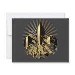 Fleur de Lis, customizable text Announcement