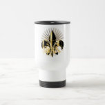 Fleur de Lis, customizable text Mugs