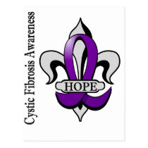 Fleur De Lis Cystic Fibrosis Hope Postcards