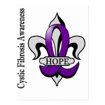 Fleur De Lis Cystic Fibrosis Hope Postcards