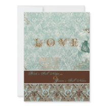 Fleur de Lis Damask – Modern Weddings Invitations