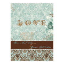 Fleur de Lis Damask – Modern Weddings Invitations