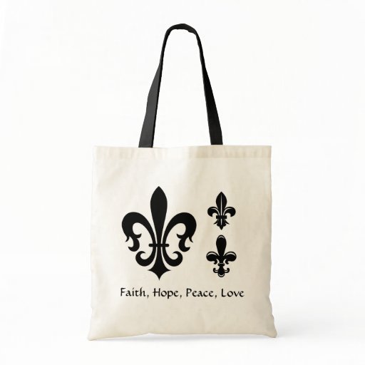 fleur_de_lis_decorative_tote_canvas_bags ...
