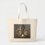 Fleur De Lis Design Tote Bags