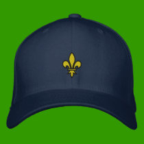 Fleur De Lis Embroidered Hat embroidered hats