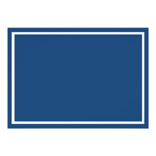 Fleur de Lis event Invitation Dark Blue