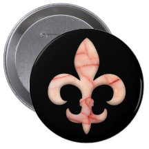 Fleur de lis Faux Stone 3 Pin