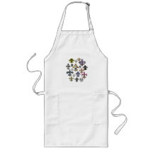 Fleur De Lis Flor  New Orleans Jewel Sparkle Aprons