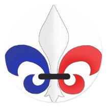 Fleur de Lis Frankreich Flaggenfarben sticker