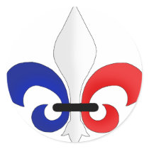 Fleur de Lis Frankreich Flaggenfarben sticker