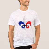 Fleur de lis France flag colours t-shirts