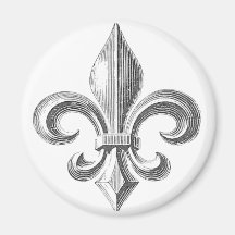 Fleur de Lis Fridge Magnet