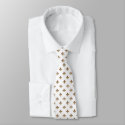 Fleur de lis in shades of brown ties